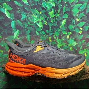hoka Speedgoat 5 grey red orange